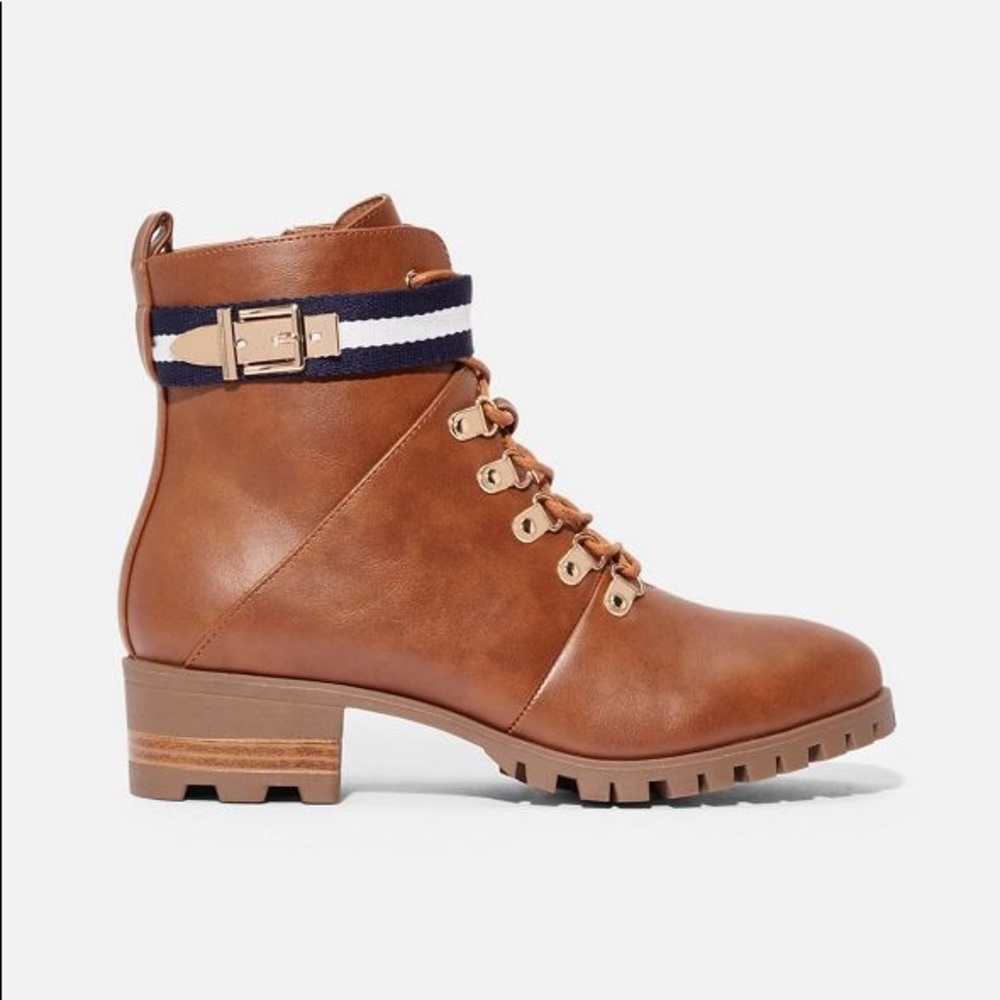 Alia Lace Up Brown Boots